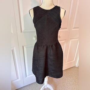 Topshop Black Ruched Sleeveless Dress